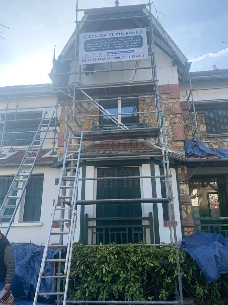 Cimentation faîtage arêtiers Le Pecq 78230